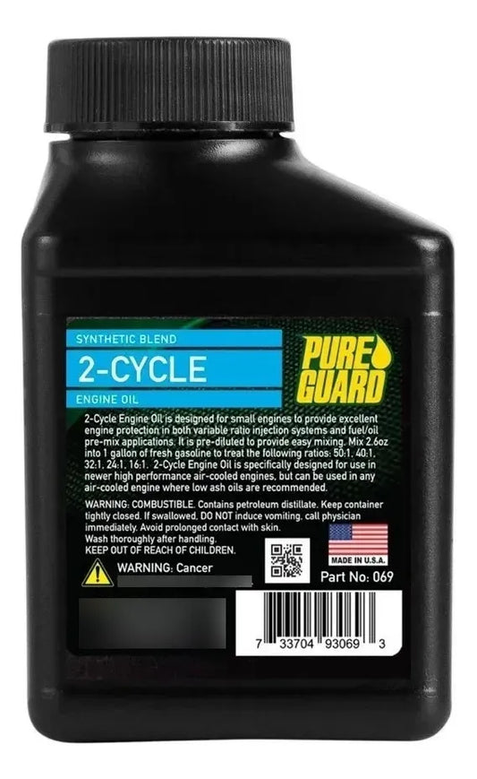 Aceite Sintético De 2 Tiempos Pure Guard 77ml | 12 Pzs |