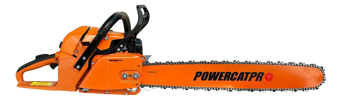 Motosierra Powercat 72.2cc 5.23HP Espada 25” Paso 3/8 Profesional