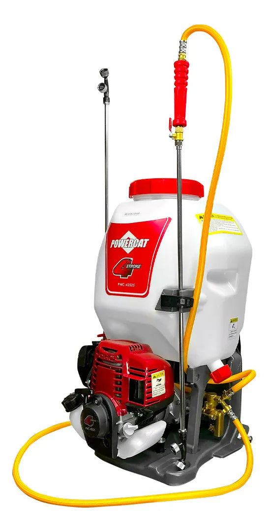 Aspersora Fumigadora PowerCat PWC-43525 4 Tiempos 25 Litros Color Blanco Uso Profesional de Doble Salida